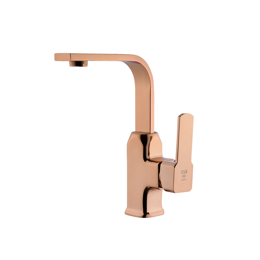 Rose Gold Robin Lavabo Bataryası — Borulu — Banyodurağı