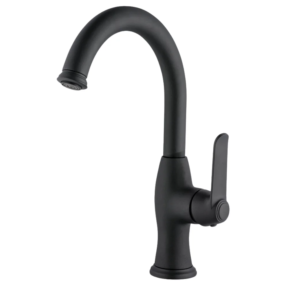 Siyah Gusto Lavabo Bataryası — Borulu — Banyodurağı