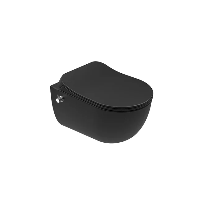 Zero 2.0 Smart Asma Klozet + Ultra Slim Kapak Mat Siyah — Banyodurağı